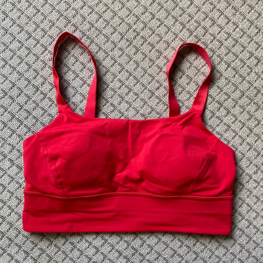 Lululemon size 8 red sports/casual bra